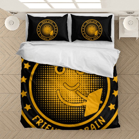 Train With Friend's Brain Bedding Sets