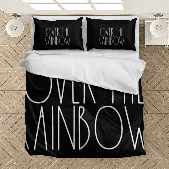 Over the Rainbow White Rae Dunn Inspired Decor Bedding Sets