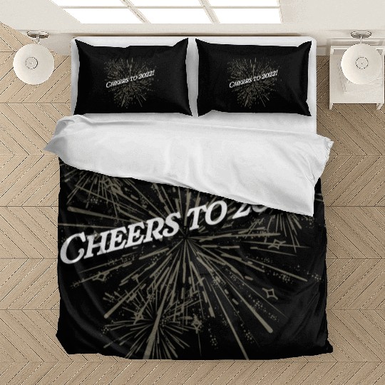 Cheers to 2022 Happy New Year Drinking NYE Drinker Bedding Sets