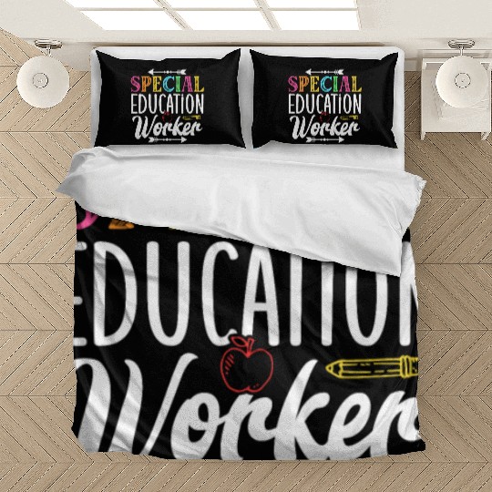 Special Education Worker Sped Teacher Awareness Bedding Sets
