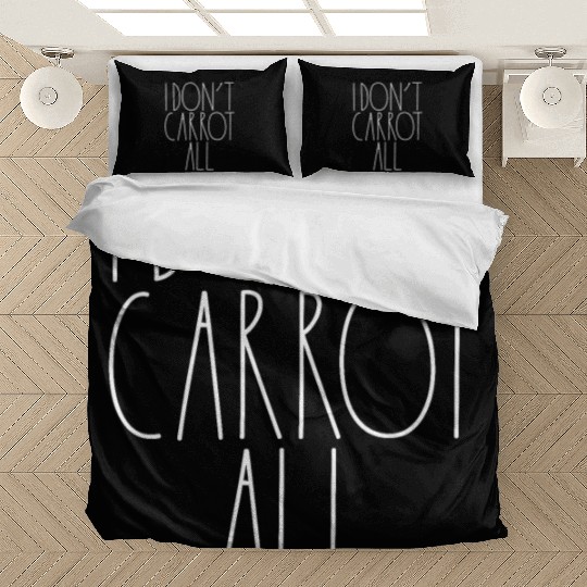 I Don't Carrot All White Rae Dunn Inspired Decor Bedding Sets