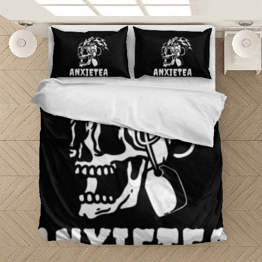 Psychology Psychologist Skull Anxietea Bedding Sets