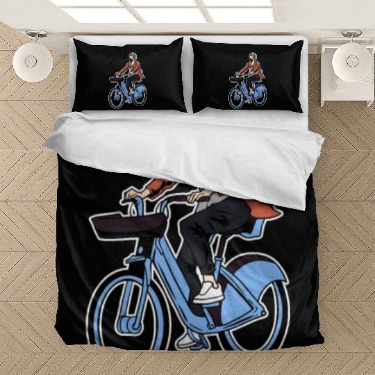 Cycling Cyclist E Bike Bedding Sets