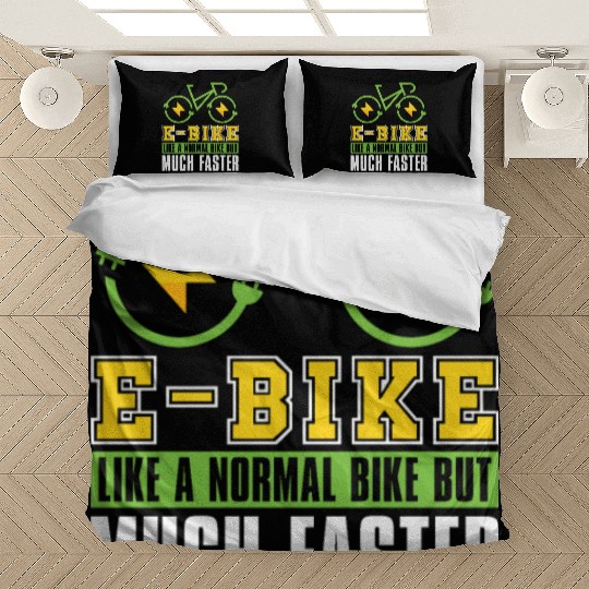 Cycling Cyclist E Bike Bedding Sets
