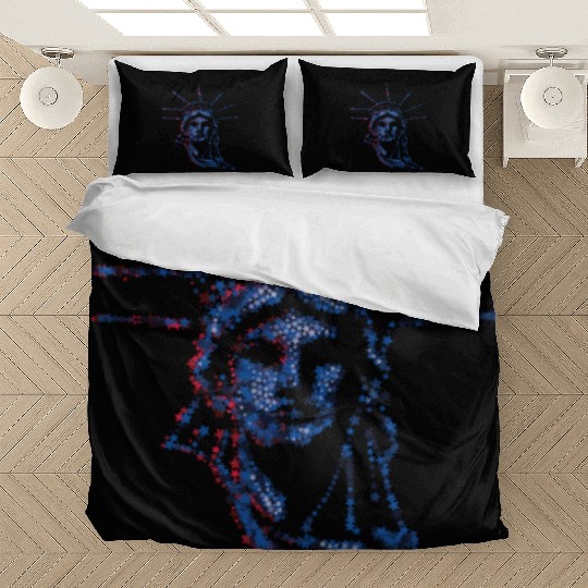 Statue Of Liberty 4th Of July American US Flag Bedding Sets