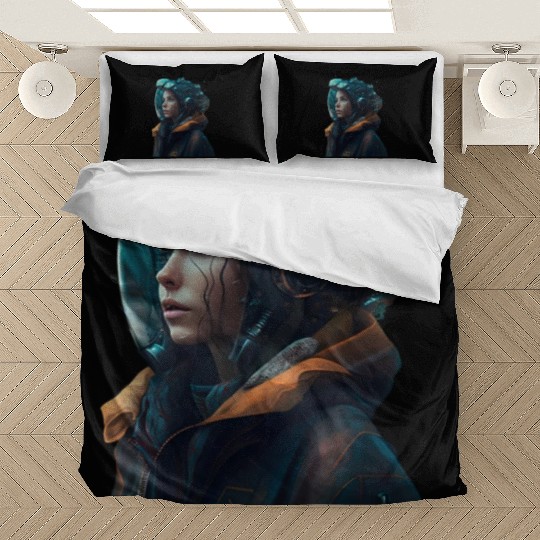 futuristic android Girl Bedding Sets