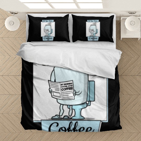 Ok But First Coffee Funny Coffee Lover Humor Bedding Sets