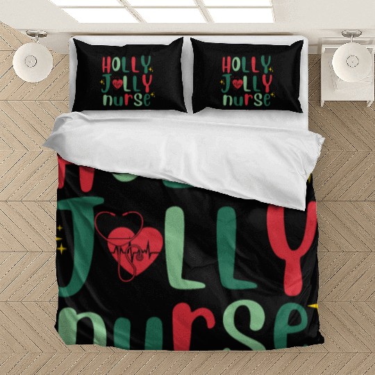 HOLLY JOLLY NURSE6 Bedding Sets