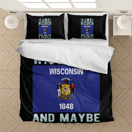 Wisconsin Flag US State Bedding Sets
