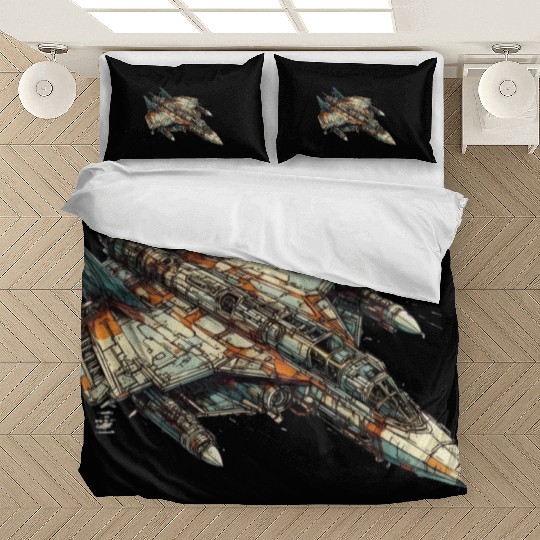 Sci fi FIghter jet Bedding Sets