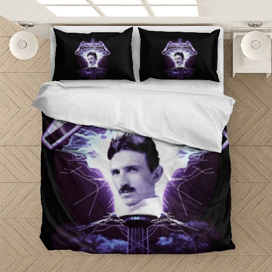 Nikola Tesla Heavy Metal Electricity by gnarly Bedding Sets