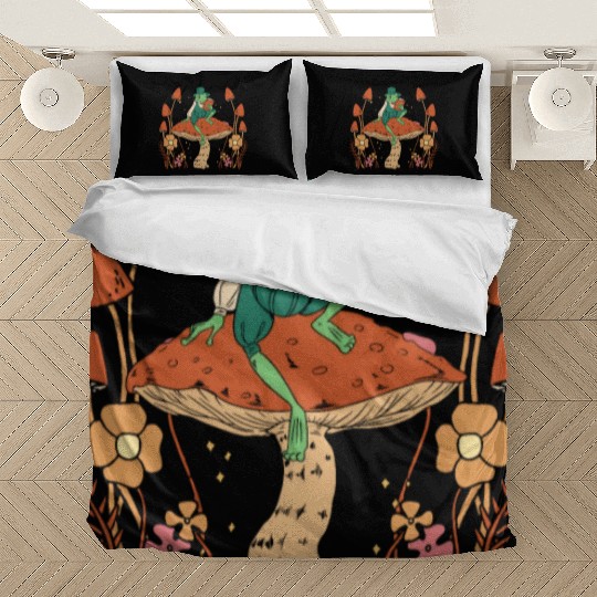 Cottagecore Mushroom Aesthetic Nature Conservation Bedding Sets