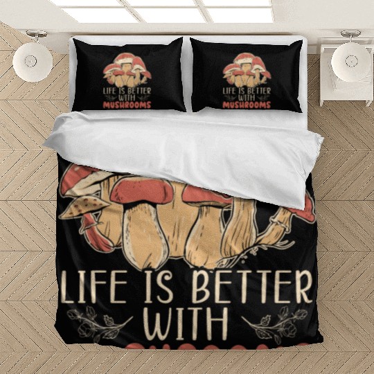 Cottagecore Mushroom Aesthetic Nature Conservation Bedding Sets