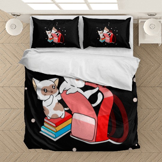 Cute Kittens School Books Bag Back To School Bedding Sets