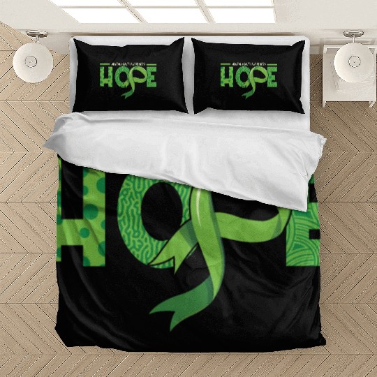 Hope In May Green Mental Health Awareness Month Bedding Sets