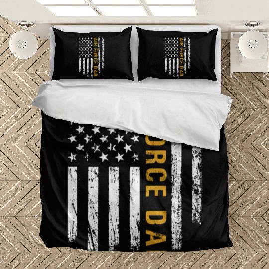 USA Flag Air Force Dad PILOT Bedding Sets