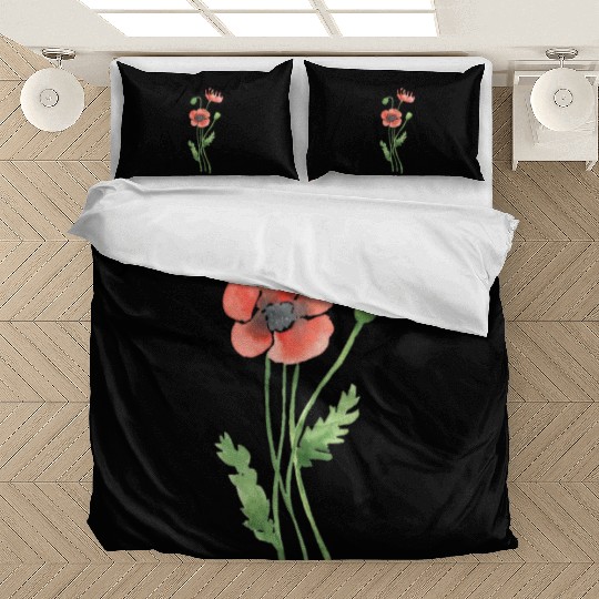 Bee a wildflower, poppies Bedding Sets