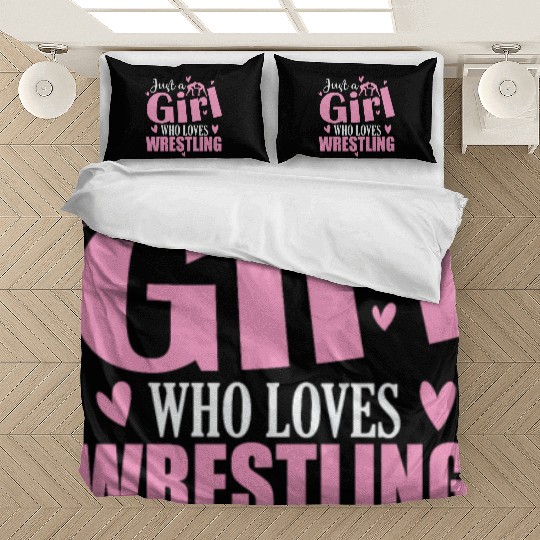 Just a Girls who loves Wrestling Show Match Bedding Sets