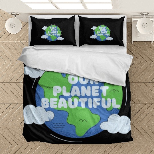 Save The Earth Its The Only Planet With Cat Bedding Sets