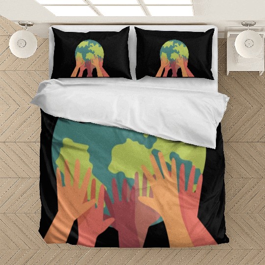 Save The Earth Its The Only Planet With Cat Bedding Sets