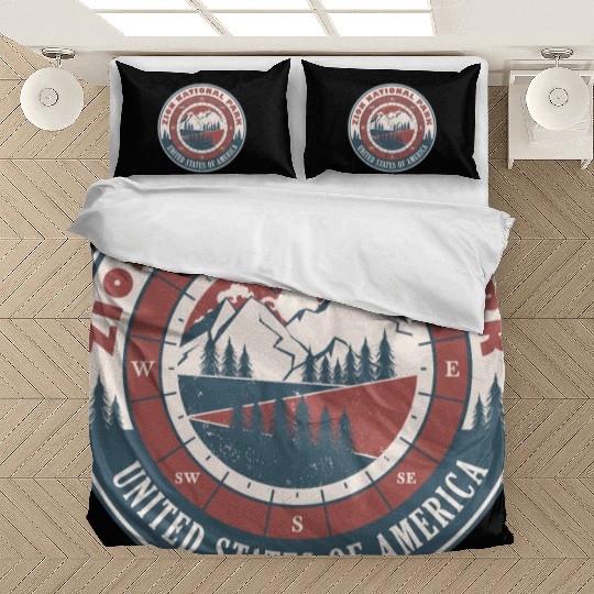 Zion National Park United States Vintage Hiking Bedding Sets