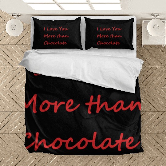 I Love You More than Chocolate red Bedding Sets