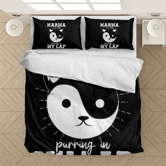 Karma is a Cat Purring in My Lap Witchcraft Tarot Bedding Sets