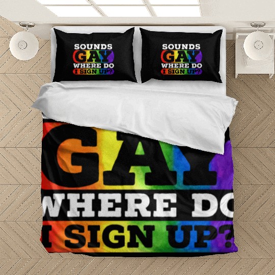 Gay Rights Rainbow Pride Month LGBTQ Gay Pride Bedding Sets