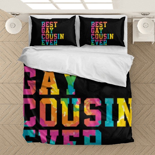 Best Gay Cousin Ever Rainbow Pride Month LGBTQ Gay Bedding Sets