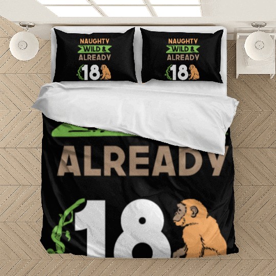 Gift 18 years birthday girl boy Ape Monkey Bedding Sets