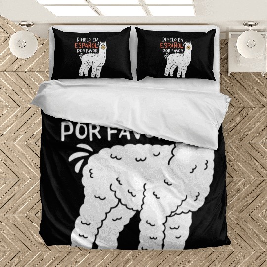 Spanish Teacher Llama Bedding Sets