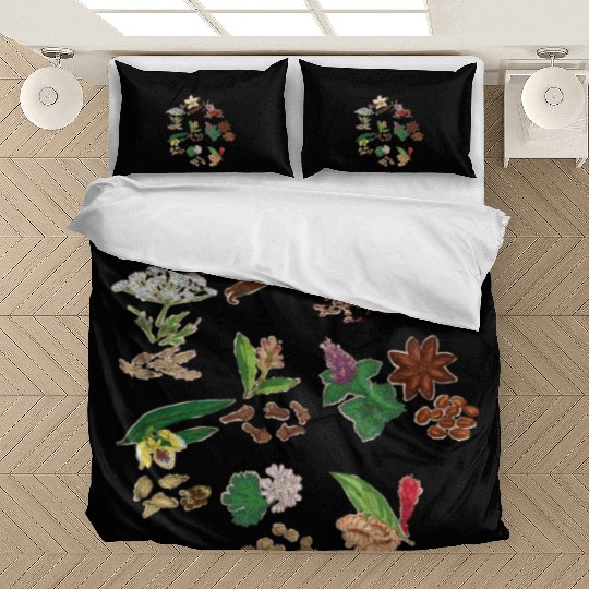 Herbology Plant Lady Herb Flower Garden Herbology Bedding Sets