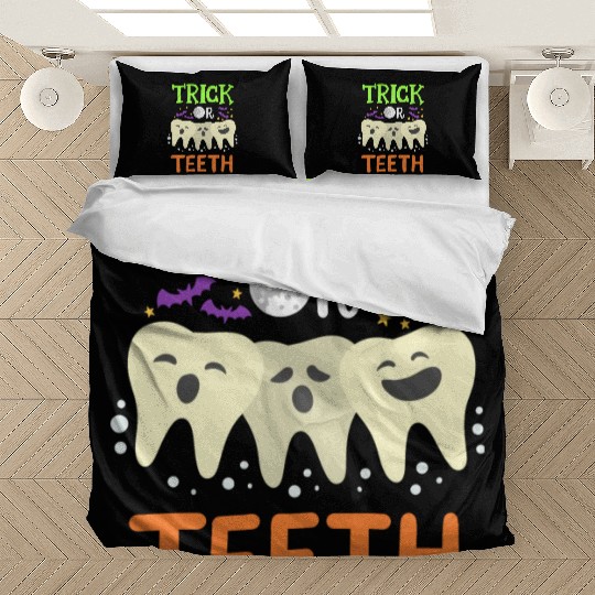 Dentist Halloween Trick Or Treat Bedding Sets