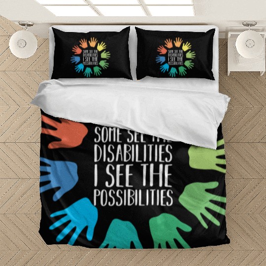 I See Possabilities Special Education Teacher Bedding Sets