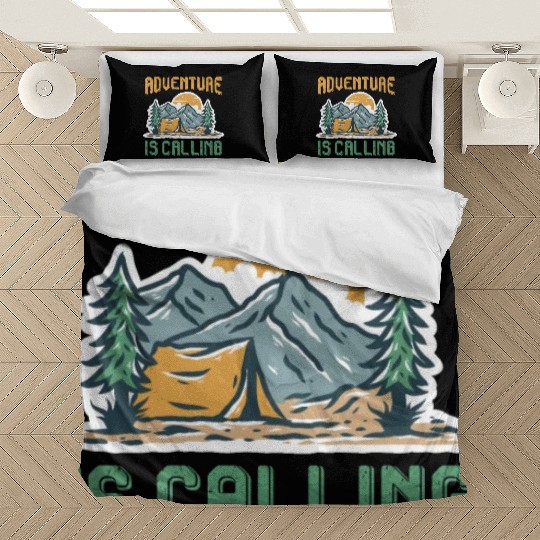 Adventure is calling Mountain lover Hiking Bedding Sets