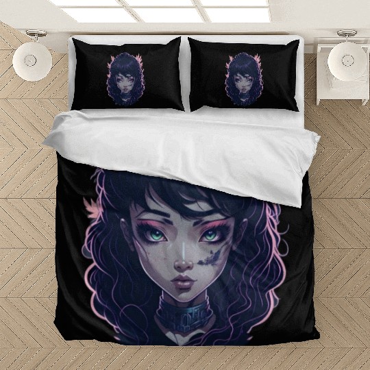 japanese street cyberpunk tokyo streetwear Bedding Sets