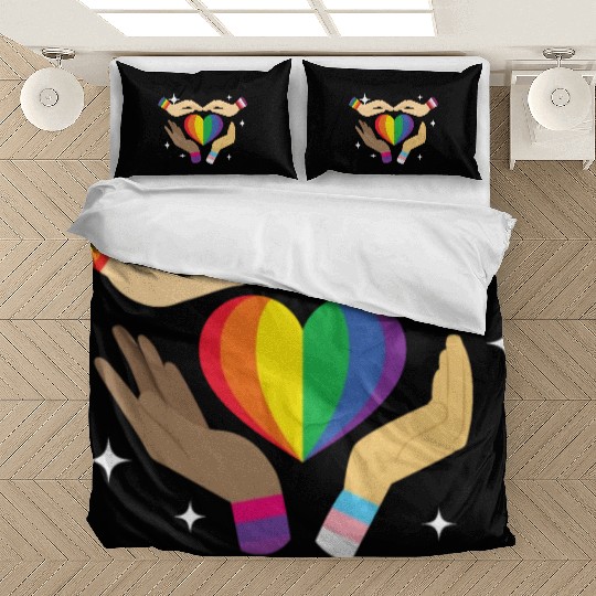 Gay Rights Rainbow Pride LGBTQ Gay Pride Parade Bedding Sets