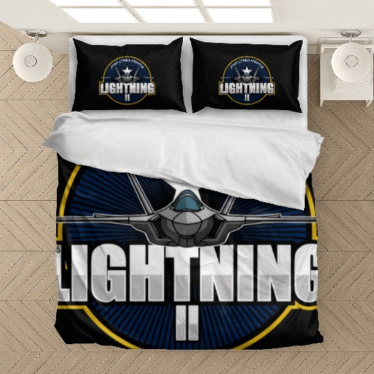 F35 Lightning 2 Patch Small logo red Bedding Sets
