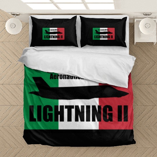 Italian F35 Lightning Small logo trending Bedding Sets