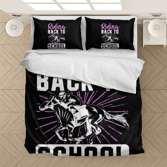 Horse Lover Equestrian Riding Back To School Bedding Sets