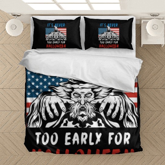 It is Never Too Early For Halloween Wizard Bedding Sets