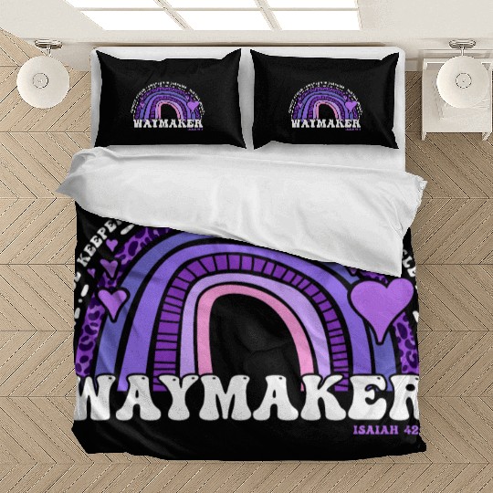 Waymaker Promise Keeper Miracle Worker - Jesus Bedding Sets