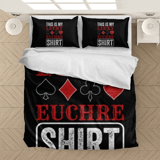 Lucky Euchre Card Game Euchre Player Poker Euchre Bedding Sets