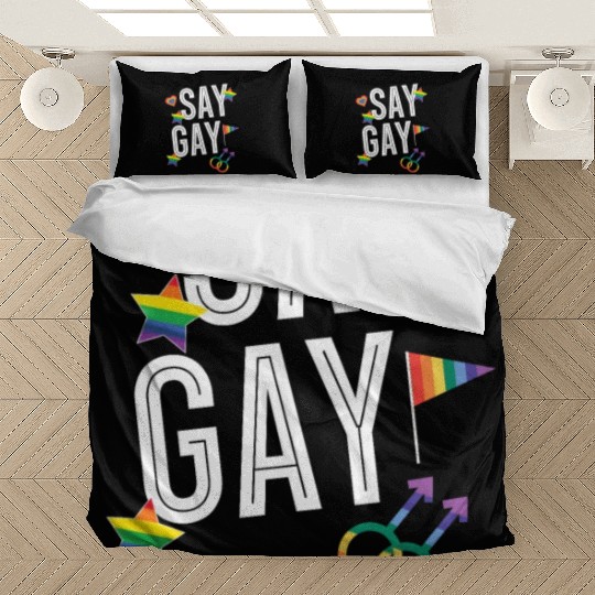 Gay Rights Rainbow Pride Month LGBTQ Gay Pride Bedding Sets