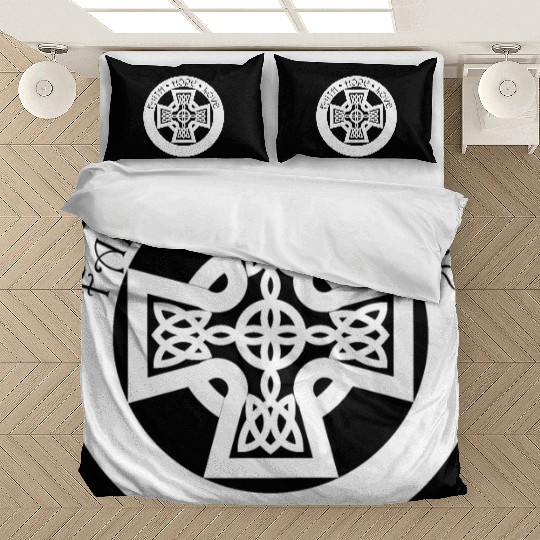Timeless Celtic Cross With Celtic Knots Bedding Sets