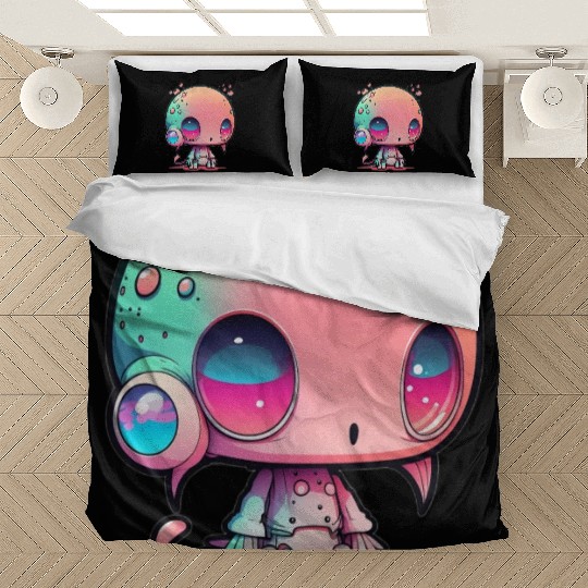 Cosmic Companion: Unlikely Friend Across the Stars Bedding Sets