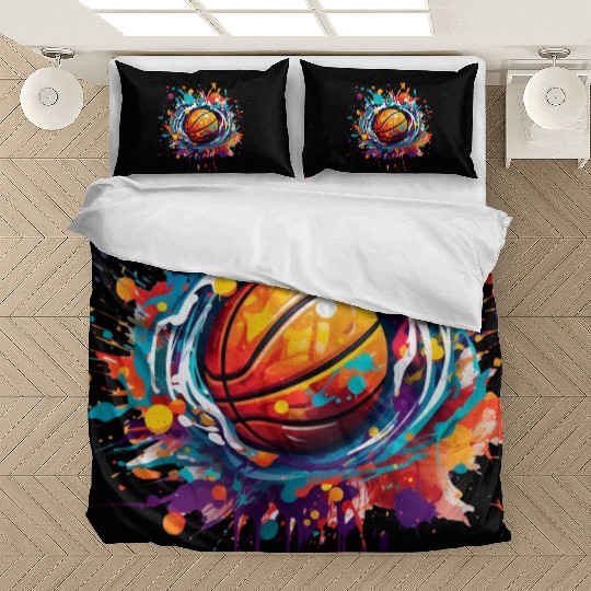 basketball graffiti art Bedding Sets