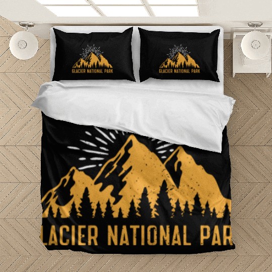 Glacier National Park Mountaineers Mountain lover Bedding Sets