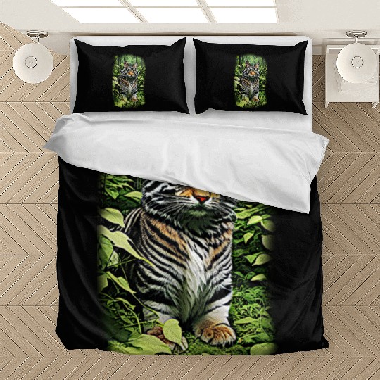 Tiger Paw in the Forest Bedding Sets