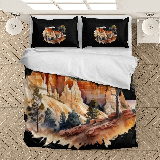 Bryce Canyon Watercolor Wonderland Bedding Sets